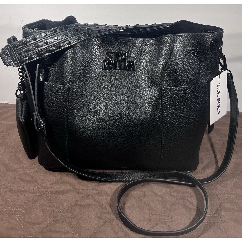 Steve Madden BKOLTT Black Hobo Bag w/ Coin Purse NWT MSRP $108